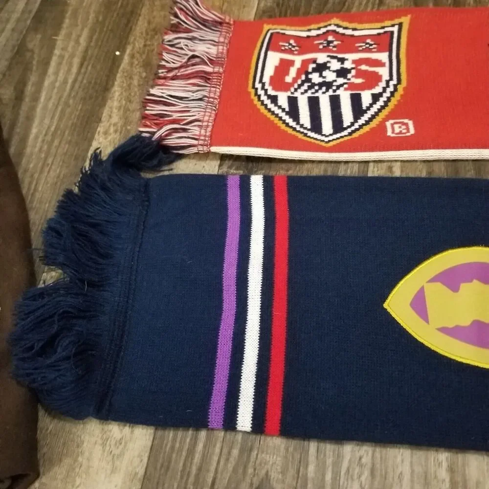 Lockheed Martin Armed Forces Bowl Scarf Military/ Purple Heart 60 In‎ Lot Of Two